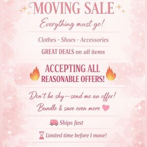 Moving Sale Flyer